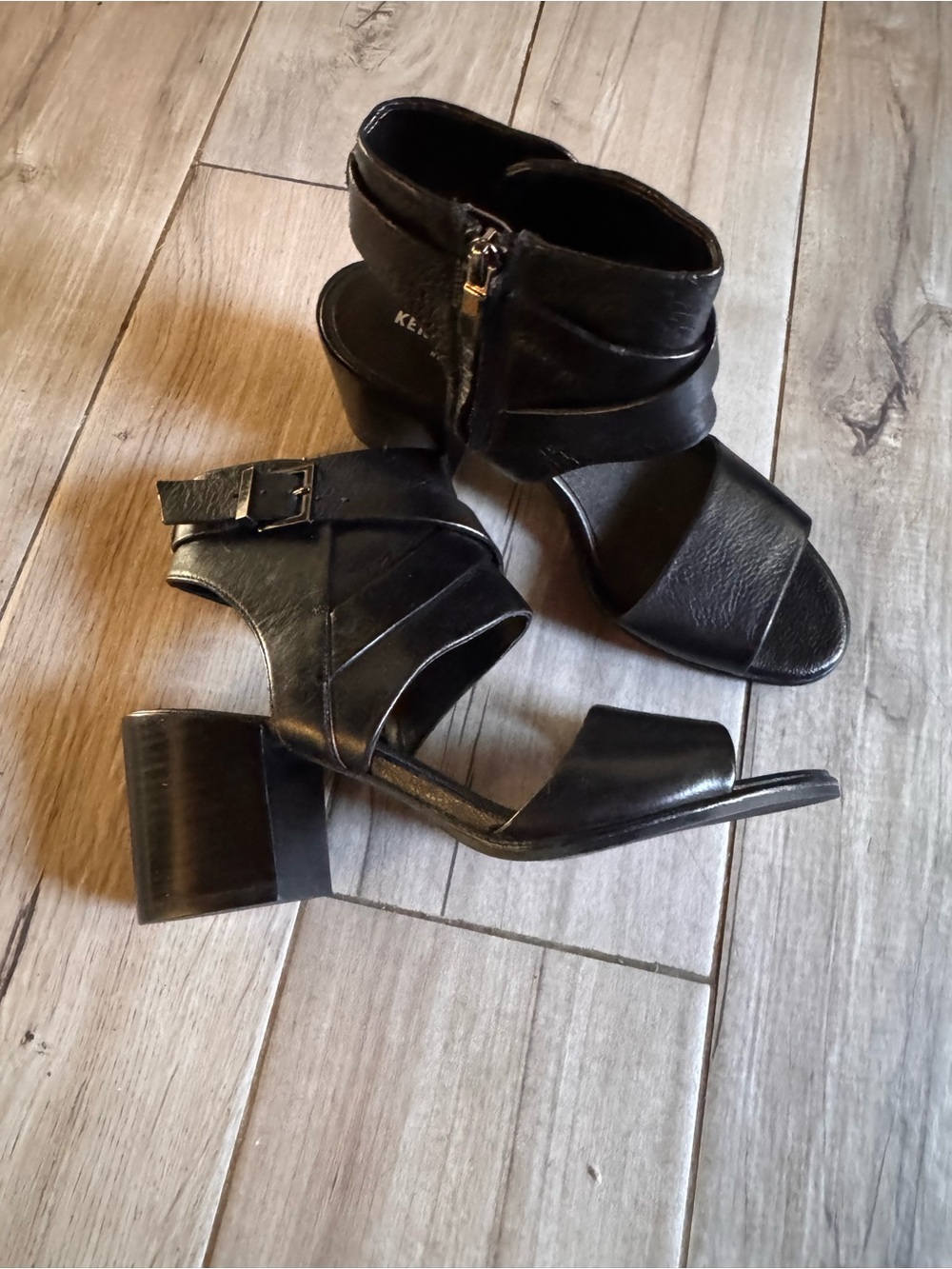 Kenneth Cole NY CHARA Leather Booties Sandals Size 7